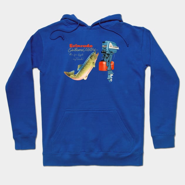 Evinrude Vintage Outboards Hoodie by Midcenturydave